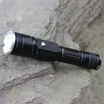 

XANES T6 Zoomable LED Flashlight US Plug DC Rechargeable 5 Modes Waterproof Hunting Work Lamp 18650 Battery Led Torch Lantern
