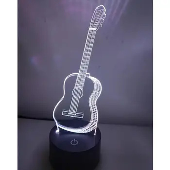 

Violin Yoga 3D LED Lava Lamp Touch Remote 7-color Low Power Ultra-High Brightness More Durable for Xmas Gift Home Night Light