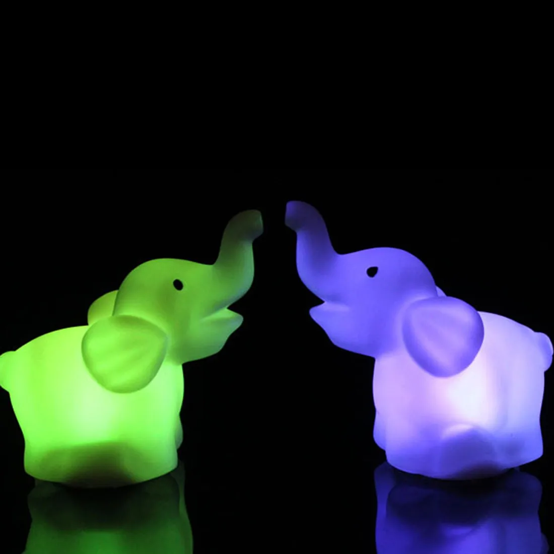 Светодиодный Светильник-ночник, меняющий цвет слона, настольная лампа для детской спальни, украшения для свадебной вечеринки