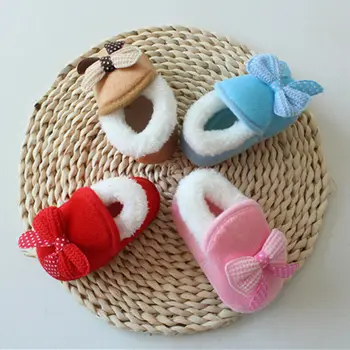 

Winter Warm Smow Shoe Newborn Infant Boy Girl Cute Snow Boots Kid Baby Winter Fur Prewalker Warm Crib Shoes