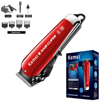 

Kemei KM-2611 Professional Hair Trimmer Cordless Rechargeable Hair Cutter Barber Hair Clipper For Men LCD Display Beard Trimmer