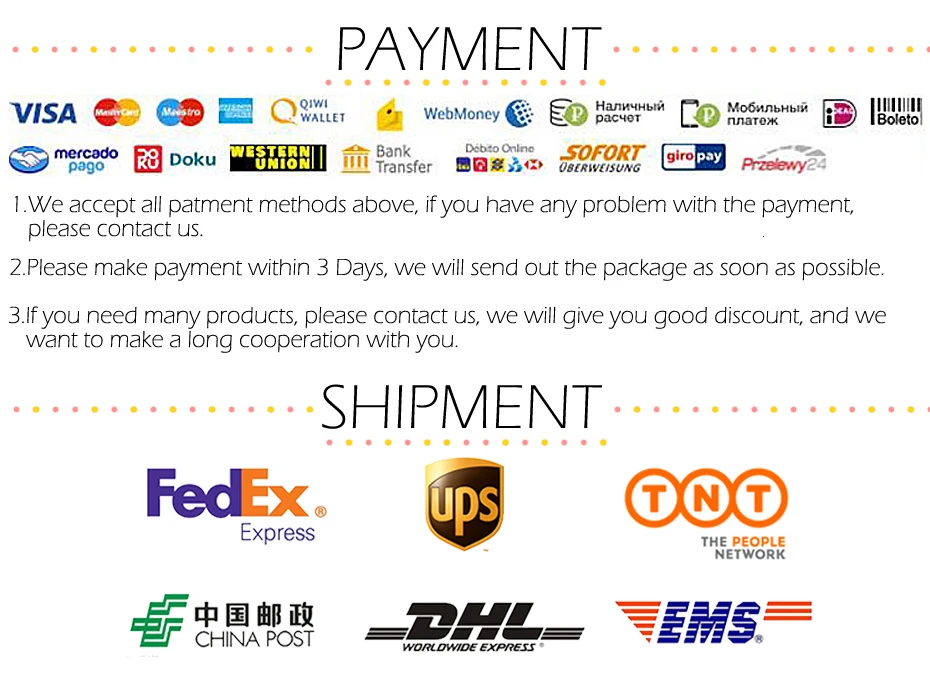 payment & shipment