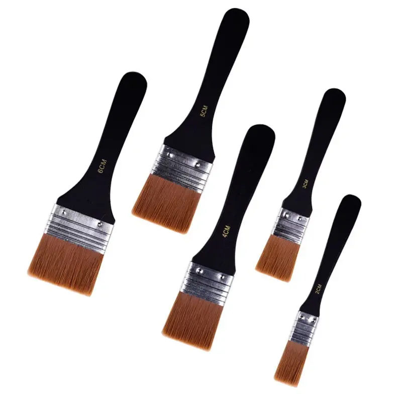 best paint roller 5Pcs/set Nylon Brush 2CM/3CM/4CM/5CM/6CM House Decoration Wall Furniture Painting Dedicated High Quality Soft Hair Brush Set texture roller