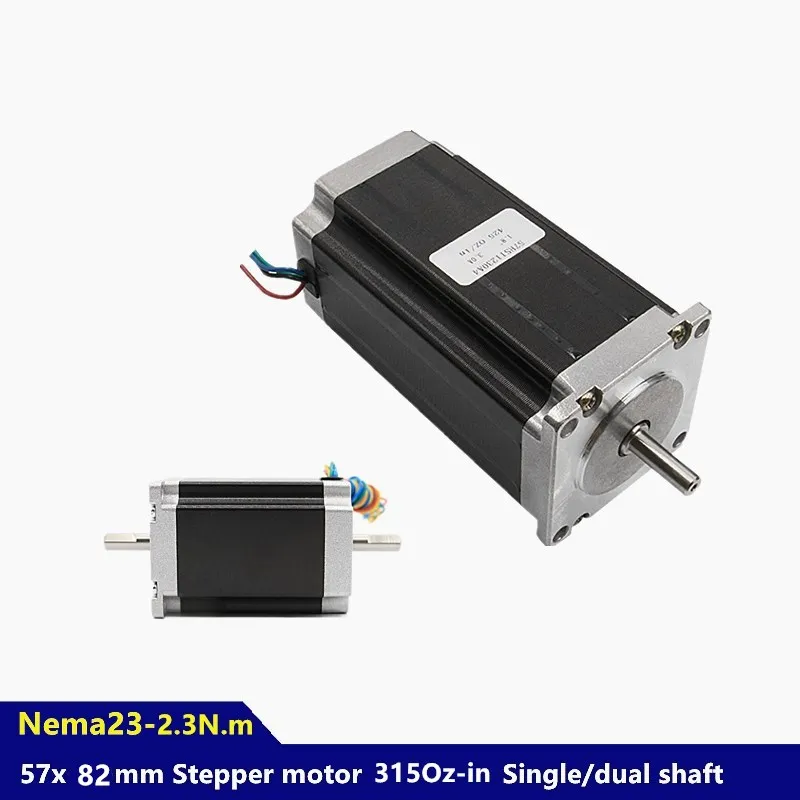 

Fast shipping! NEMA23 stepper motor 57x82mm 4-lead 2.3N.m Single/double 315Oz-in for 3D printer