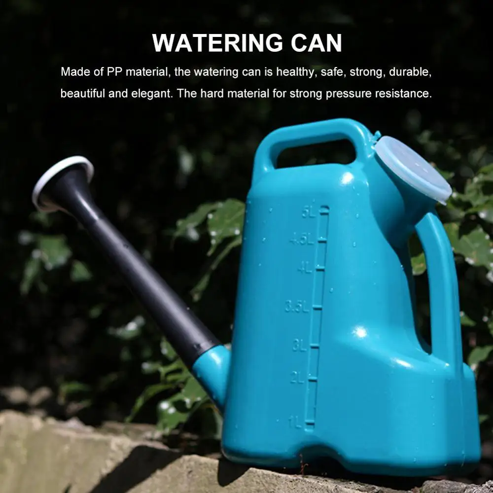 

Practical Long Mouth Water Cans with Lid Home Plant Pot Bottle Watering Device Meaty Large Capacity Garden Tool