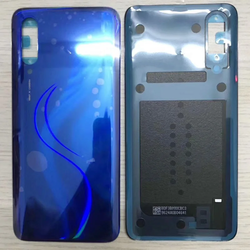 Для Xiaomi Mi CC9 A3 6,3" Стекло Батарея на заднюю крышку Корпус чехол с клейкой лентой 3M