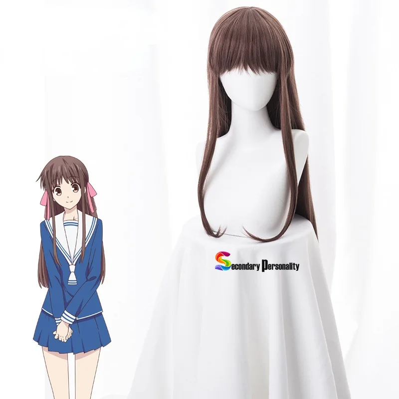 

Anime FRUITS BASKET Tohru Honda Cosplay Costume Wigs Long Straight Brown Party Hair Props Lolita Girl Halloween Synthetic Hair