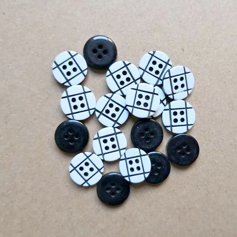 Resin Sewing Button Scrapbooking Round Lattice 4 Holes 12mm Dia. 50 PCs Costura Botones decorate bottoni botoes B20413 | Дом и сад