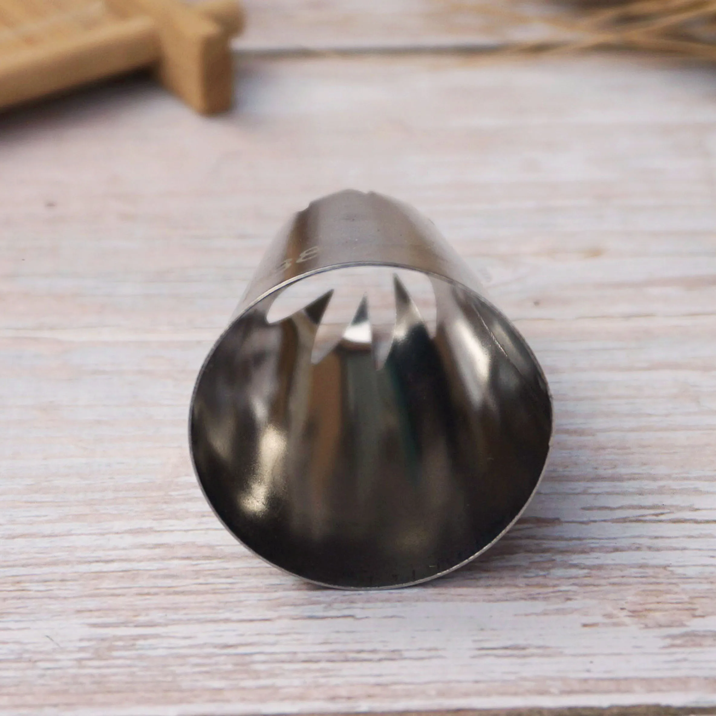 #888 большой размер 9 зубьев насадка для глазировки чашка кондитерский наконечник