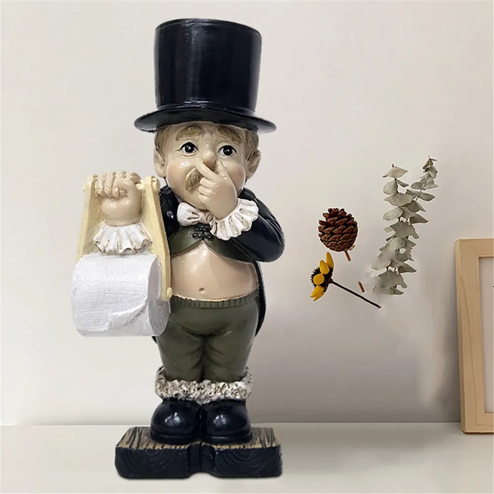 Toilet butler roll paper holder resin ornament bathroom toilet paper holder toilet paper rack toilet roll holder