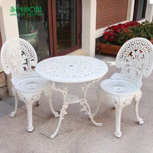 Juego de mesa y sillas de aluminio fundido para jardín, Muebles De Jardín, balcón, gran oferta