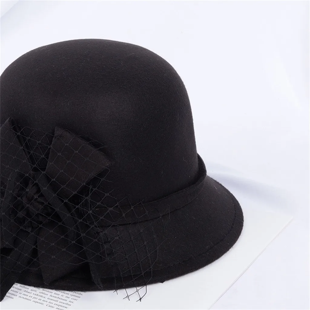 Повседневные зимние шапки для женщин, женская осенняя модная повседневная шляпа с куполом, британский Топ, шляпа с бантом, повседневная шапка, женские уличные шапки
