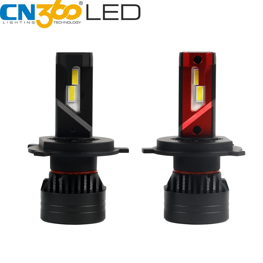 

CN360 2pcs H4 LED Headlight Bulb 9003 HB2 Hi/Lo Headlamp Canbus No Error led Car Light Mini 45W 65000K 10000LM Super Bright