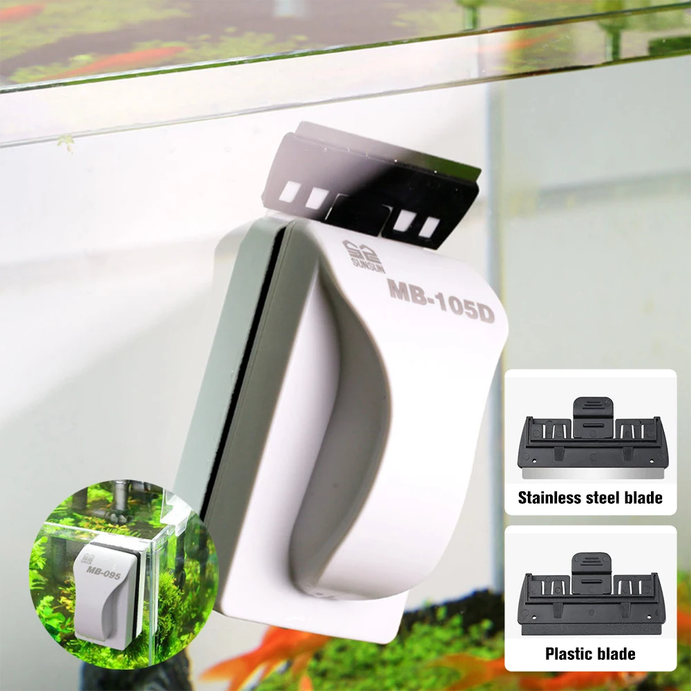 floating Strong Magnetic Aquarium Glass Cleaner Brush Fish Tank Cleaning Scraper for | Дом и сад