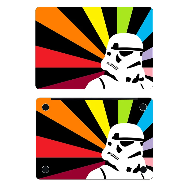 Star War Storm trooper Обложка для MacBook Air Pro retina Touch Bar 11 12 13 15 дюймов Mac ноутбук наклейка мраморная наклейка для ноутбука - Цвет: AD side