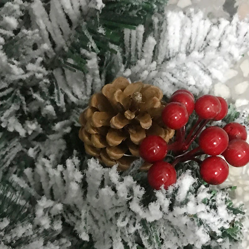 1/2. 7 м гирлянда с зеленым листом, Рождественская елка, украшение из ПВХ, искусственный цветок, сосна, лоза, ротанг, для дома, вечерние, рождественские украшения