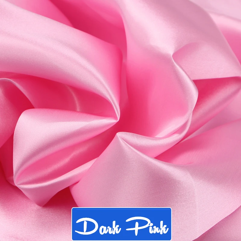 Dark Pink 100 см* 150 см 16 цветов шелк и сатин ткань сатин цвет бутиловый шелк Подарочная коробка подкладка Lieb - Цвет: Dark Pink