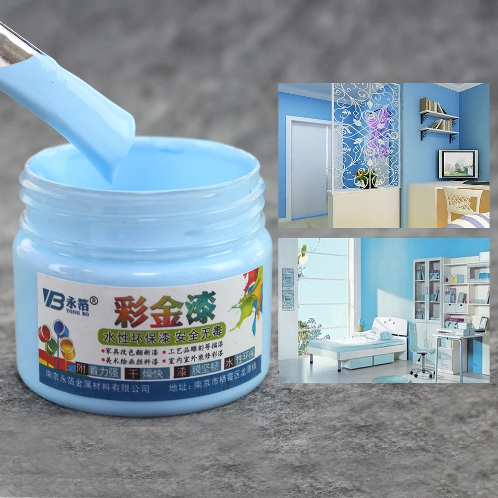 

Acrylic Paint Is Water Color Painting Metal Furniture Rust Corrosion with Painting Brush for Wood Protection Wholesale 100g
