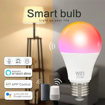 

TUYA Smart Light Bulbs Voice Smart Control Dimmable Night Light Voice Music Control Timer Function Magic Bulb Smart Home Decor