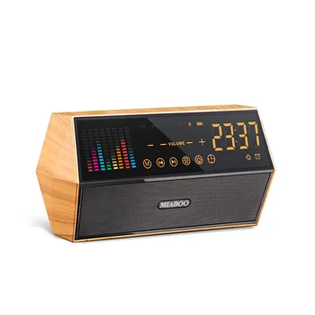 

10W Bluetooth speaker LED display clock audio radio audio playback wireless speaker supports FM TF card for hone tablet PC MP3