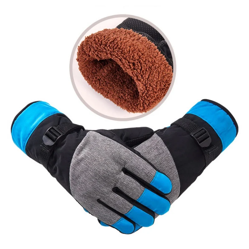 Aolikes Women Men Ski Gloves Snowboard Gloves Snowmobile Motorcycle Riding Winter Gloves Windproof Waterproof Unisex Snow Gloves