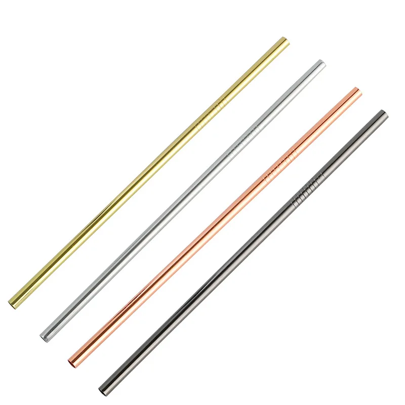 Aixiangru-Stainless Steel Straw, Reusable Cocktail Straws, Bar, Kitchen Accessories