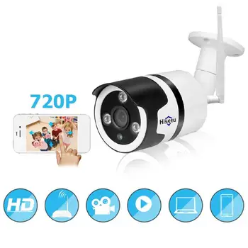 

Hiseeu Indoor Outdoor Video Surveillance Wireless WiFi Outdoor IP Camera 1MP/2MP 1080P Waterproof Two Way Audio Bullet Cam