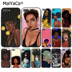 MaiYaCa queen афро меланин поппин черный для девочек чехол для Huawei Honor 8X9 10 20 Lite Honor 7A 7C Honor10i vision 20