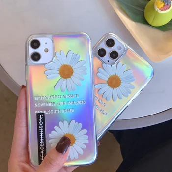 

Flowers Laser Phone Cover Case For Xiaomi Mi 6X 8 Lite 9 SE 10 Pro CC9E Mi8 For Redmi Note 7 8 K20 Pro Case Silicon Clear Cases