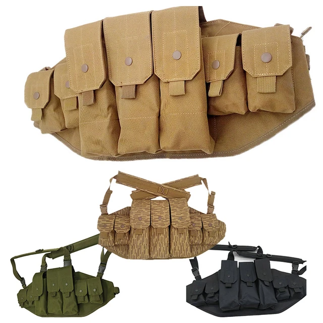 Outdoor Sports Airsoft Gear Tactical Molle Vest Pouch Bag Carrier  Camouflage Combat Assault Tactical Chest Rig - AliExpress