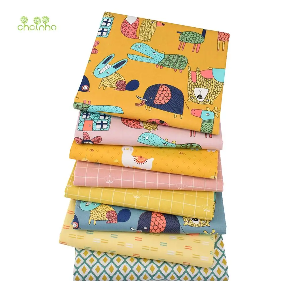 Cartoon Turmeric,Printed Twill Cotton Fabric,Patchwork Cloth For DIY Sewing Quilting Baby&Child's Bedclothes Shirts Material