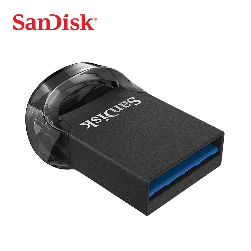 SanDisk Fit USB флэш-накопитель 64 ГБ CZ430 16 Гб миниатюрный USB флеш-накопитель Флэшка высокоскоростная USB 3,0 USB Флешка 32 Гб 128 г