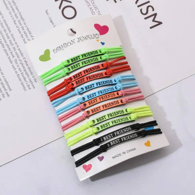 Kit 12 Pulseiras Da Amizade Best Friend Forever Bff Colorida