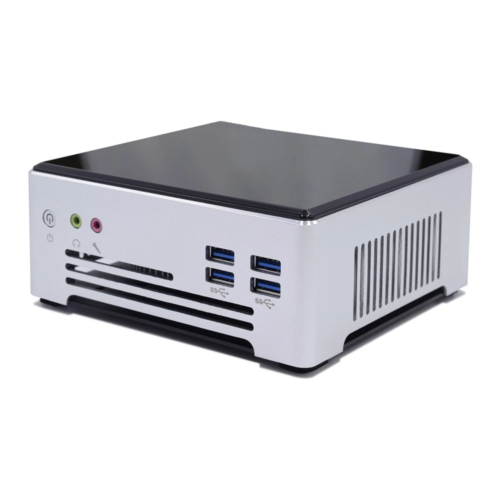 Kingdel Mini PC Core i7 7820HK i5 7300HQ 16GB DDR4 512GB M.2 Sata Tiny Computer NUC 4K HTPC with Cooling FAN DP HDMI Windows 10