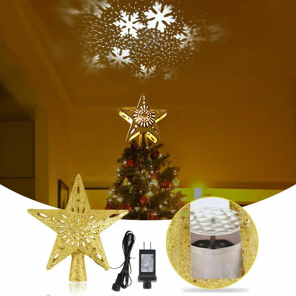 

Star Projector LED Lights EU/US Plug Flashing Stars Decor Lights Tree Snowflake Rotating Christmas Projection Top Christmas J7J7