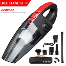 AUDEW 120 Вт 4000pa Ручной беспроводной пылесос для автомобиля домашнего использования HEPA фильтр Мини Портативный USB Перезаряжаемый влажный сухой...(China)