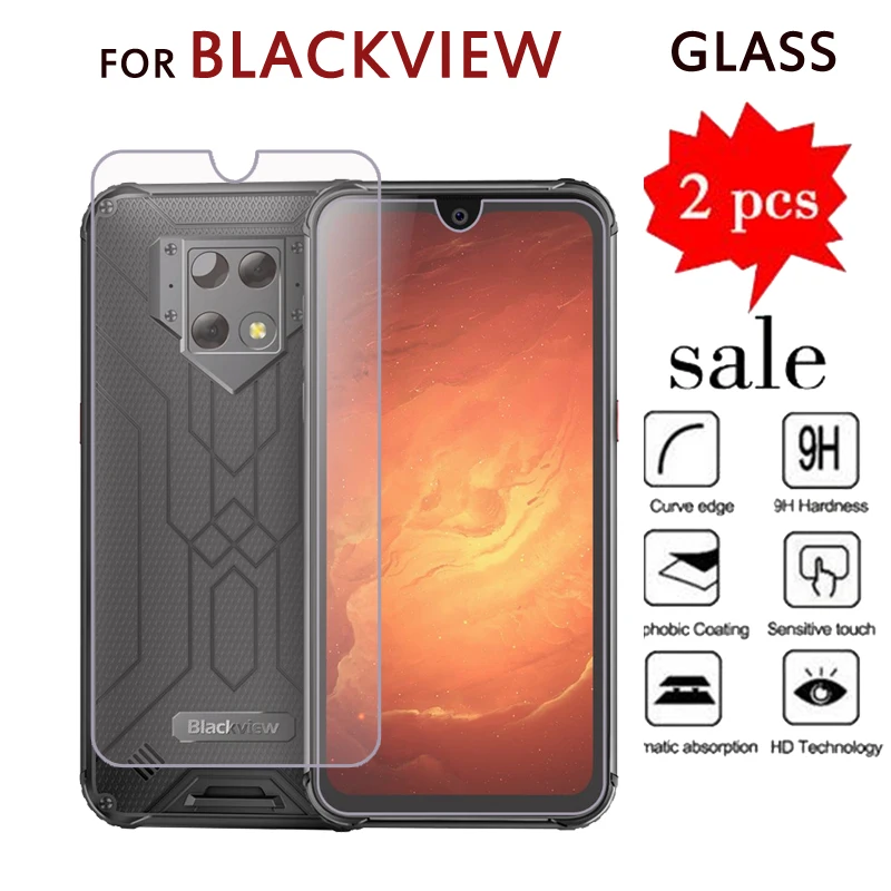 Закаленное стекло для BV9800 Pro BV9800Pro 2 шт. Защитное экрана Blackview BV9100 A80 Защитная ЖК