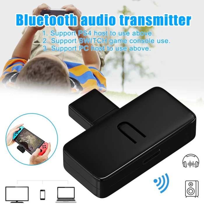 Беспроводной Bluetooth тип-c аудио передатчик USB адаптер для nintendo Switch PS4 JR предложения