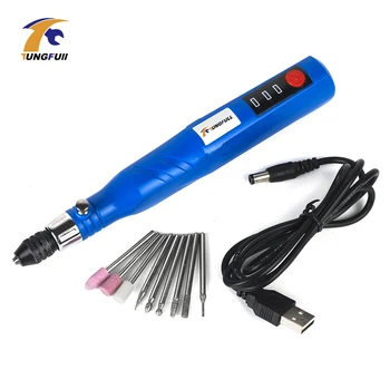 

TUNGFULL Engraving Pen For Jewelry Metal Glass Electric Nail Drill Cordless Drill Rechargeable Carve Tool Dremel Accessories
