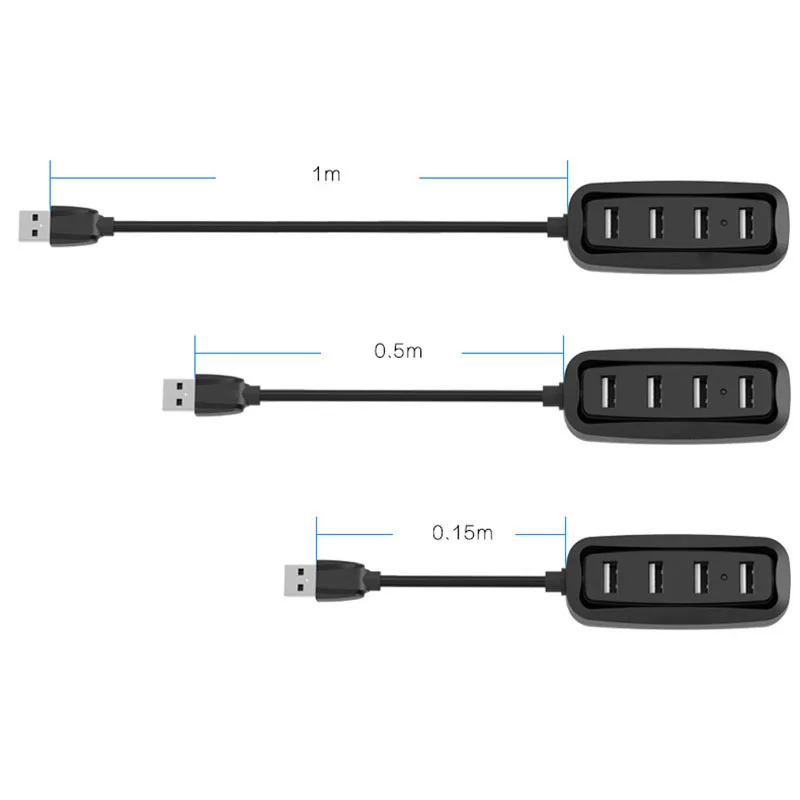 Горячий usb-хаб 4 порта адаптер сплиттер Портативный высокоскоростной для ноутбука мобильный телефон клавиатура