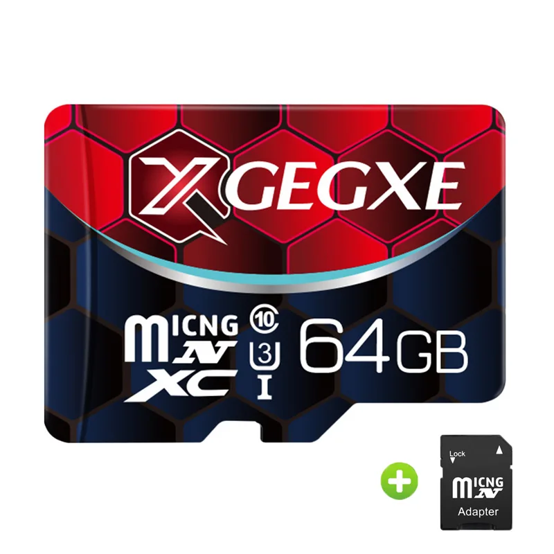 Карта памяти XGEGXE 8 ГБ 16 ГБ 32 ГБ 64 Гб 256 Гб класс 10 U1 Micro SD 128 ГБ de memoria высокоскоростная флеш-карта памяти TF микро SD для смартфона стол - Емкость: 64GB-Adapter