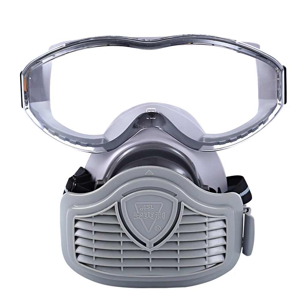 Dust Mask Маска на все лицо, противопылевая маска, очки, набор, распыление краски, украшение, респиратор, инструмент, химические пестициды, защитный фильтр, инструмент - Цвет: Dust Mask