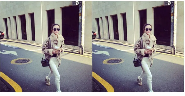 New Winter Woman Ladies Short Shearling Coats Suede Leather Jackets Plus Size Coat Faux Lambs Wool Coat Top S-XL W833