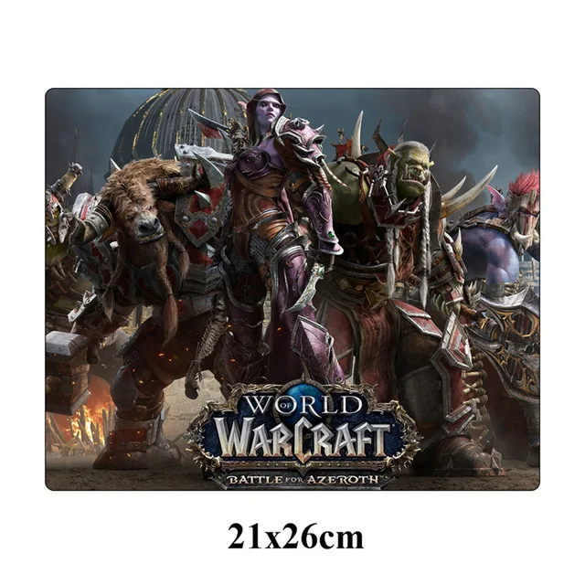 Розовый Заказной коврик для мыши World of Warcraft 21x26 см для долговечной игры Коврик для мыши геймер маленький размер нескользящий офисный коврик для ноутбука подарок отаку - Цвет: Розовый