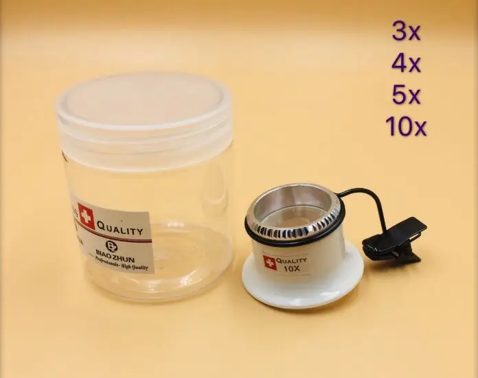 

Magnifier Eye Loupe with Sapphire Clip 3/4/5/10 Times