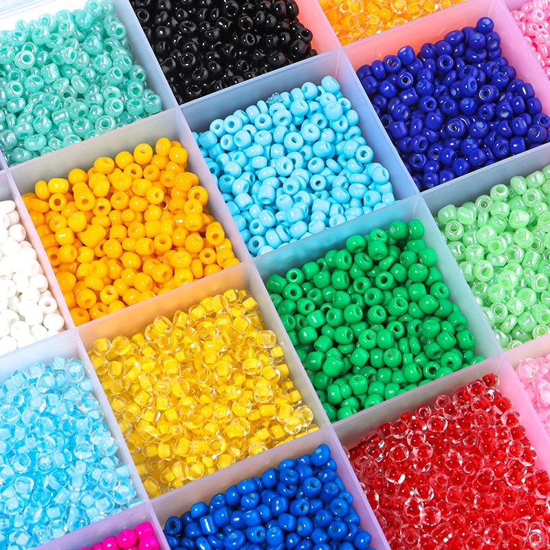 8200pcs Glass Pony Czech Seed Beads Kit Alphabet Letter Beads For DIY Craft Bracelets Jewelry Making Kit Beads Set Children Gift