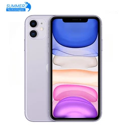 Apple – authentique smartphone iPhone 11 A13, téléphone portable, 4 go de RAM, 64/128/256 go de ROM, écran Liquid Retina 6.1 pouces, double iOS, IP68 