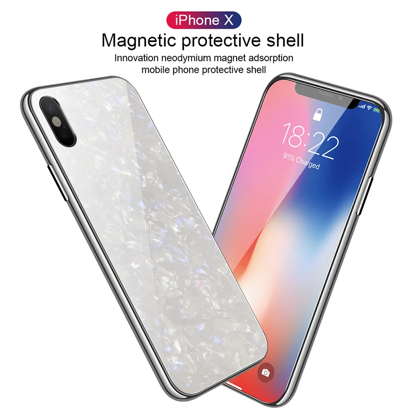 Чехол для iPhone 11 Pro Max X 10 6 6s 7 8 Plus XS Max XR односторонний чехол из закаленного стекла для телефона