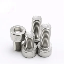 10pcs DIN912 M10x180MM  Full Thread  Metric 304 Stainless Steel Hex Socket Head Cap Screw Bolts 180MM