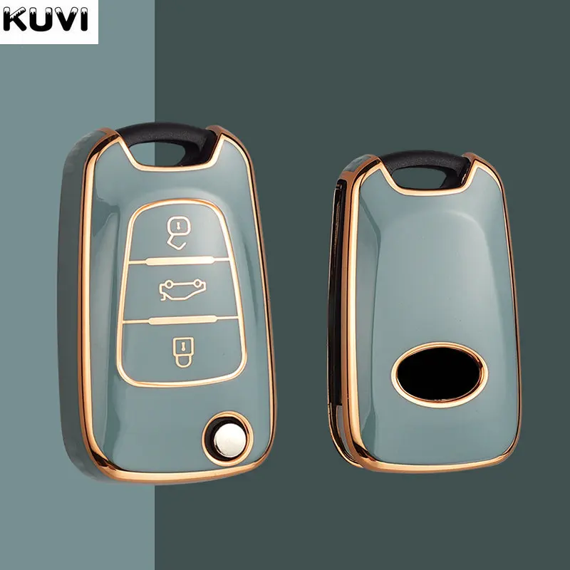 Чехол для автомобильного ключа из ТПУ чехол KIA Rio 3 Soul Optima Ceed K2 K5 Cerato Sportage Hyundai Elantra